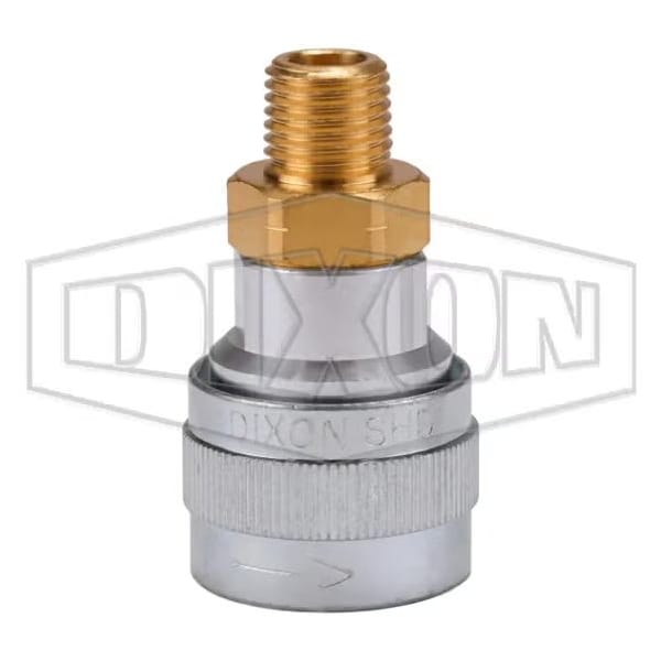 1/4 SCHRADER COUP, 3/8 M-NPTF ALUMINUM