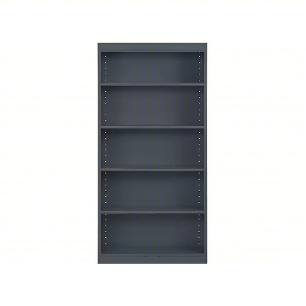 Bookcase, 72 in H, Charcoal