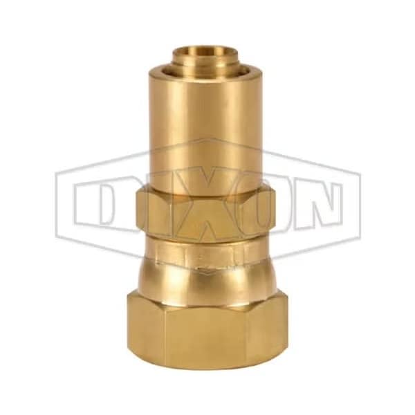 Crimp Collar, 3/4 in, Female JIC Swivel, Brass, Domestic