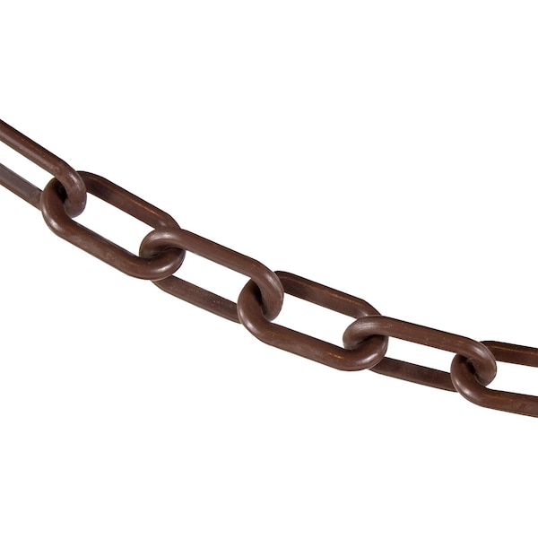2" x 100' Brown Plastic Safety Chain