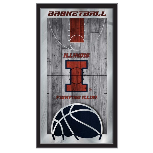 Illinois 15" x 26" Basketball Mirror