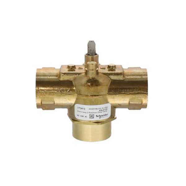 Valve 3-Way, 1" Sweat, 3.5Cv