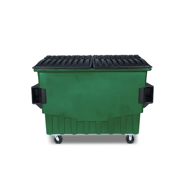 Front Load Container, 3 Cubic Yard 1500 lbs. Cap., Waste Green