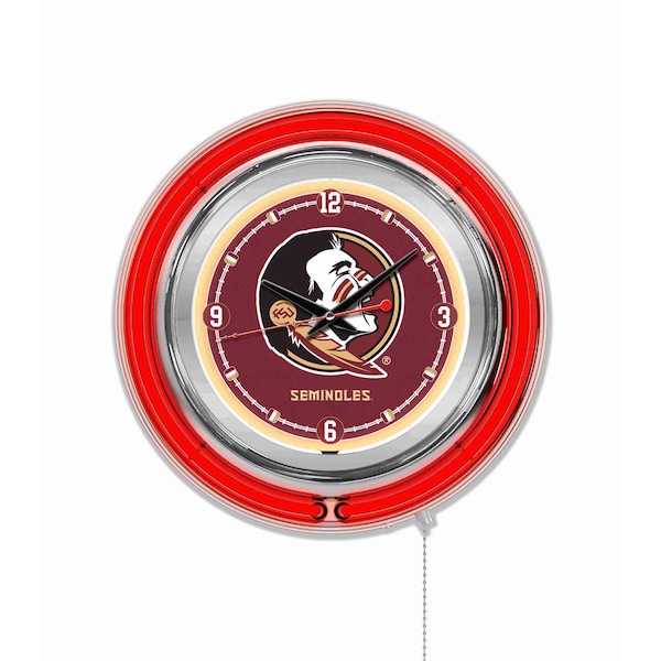 Florida State Double Neon 15" Clock (Head)