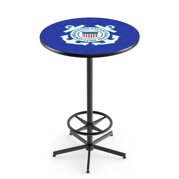 42" Black U.S. Coast Guard Pub Table