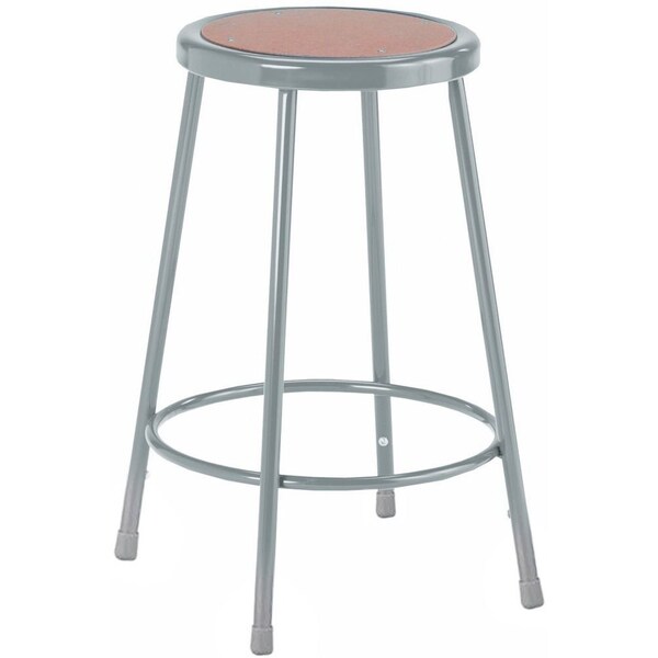 Stool, Steel, Hardboard Seat, 24"