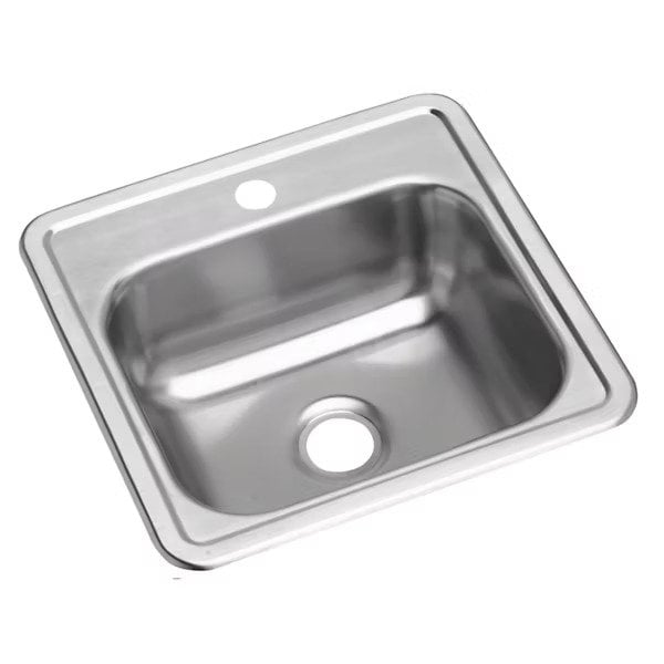 Sink, Drop-In Mount, 1 Hole, Satin
