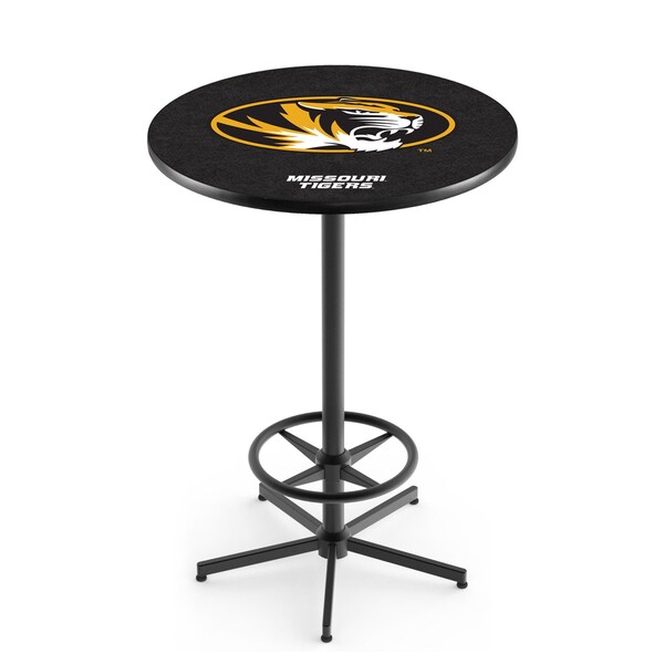 42" Black Missouri Pub Table