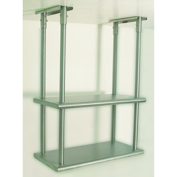 Shelf ceiling mounted double-deck