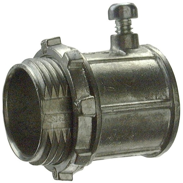 Conduit Fitting Connector, 3/4 in, Set Screw, Die Cast Zinc