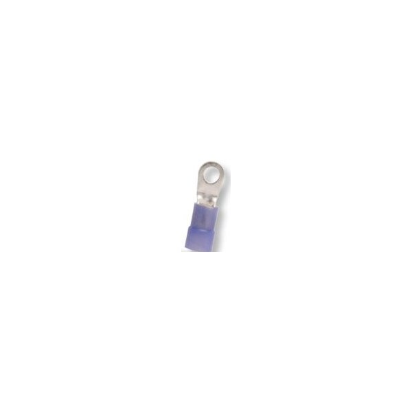 Ring Terminal, 3/8 in Stud Size, 6 AWG, 600 V, Nylon Insulated, 250 PK