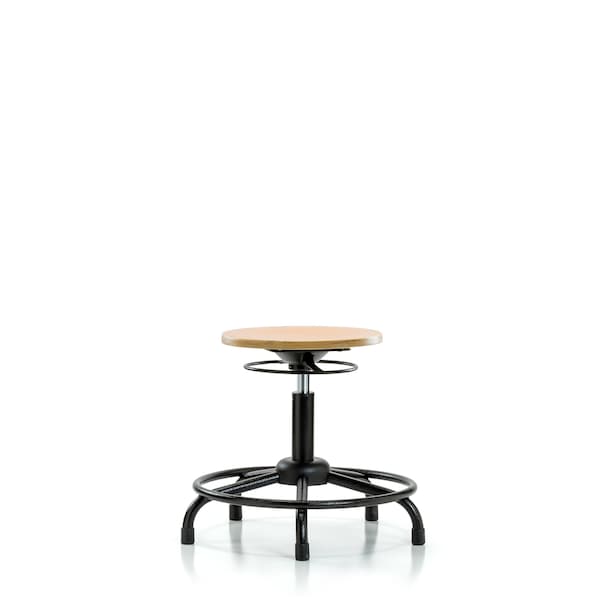 Desk Stool, Wood, RT, Glides