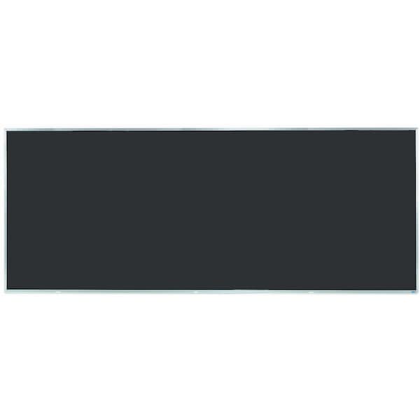 Composition Chalkboard Satin Anodized Aluminum Frame 48"x 120" Black