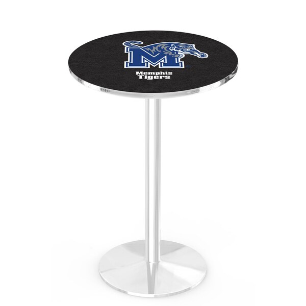 42" Chrome Memphis Pub Table, 36" dia. Top