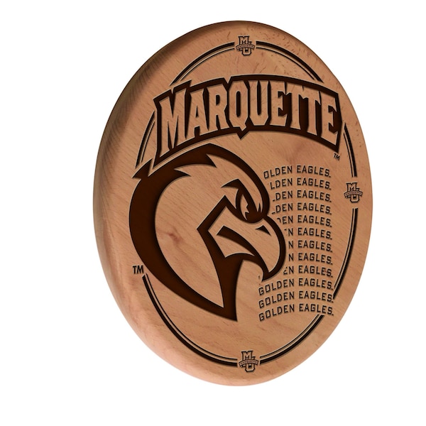 Marquette University 13" Laser Engraved Solid Wood Sign
