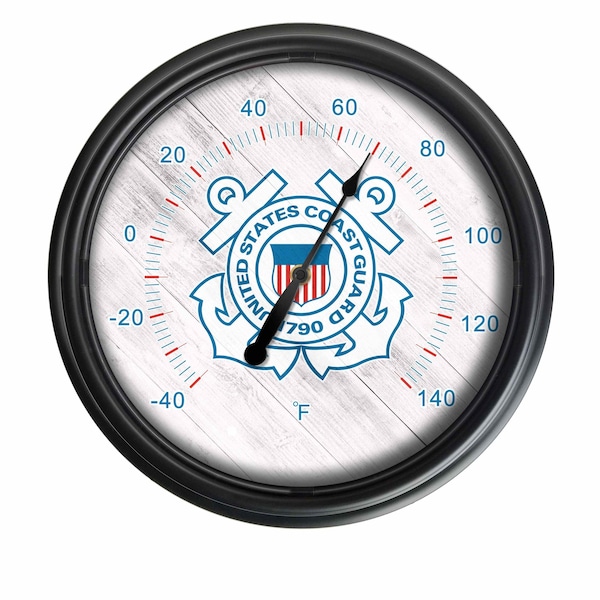 United States Coast Guard Indoor/Outdoor LED Thermometer