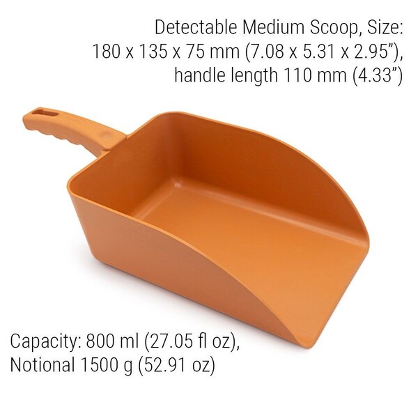 Scoop, 7.08 in L, Orange, PK5