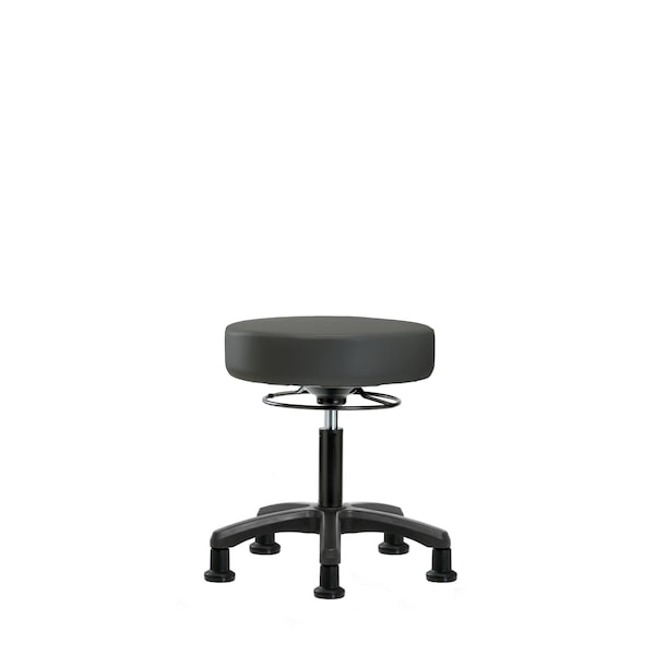 Desk Mini-Stools, Vinyl, Glides, Gry