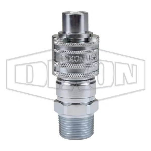 Dix-Lock N Series Bowes Interchange Male Quick Disconnect Coupler, 1/2-14 Nominal, 500 psi Pressure
