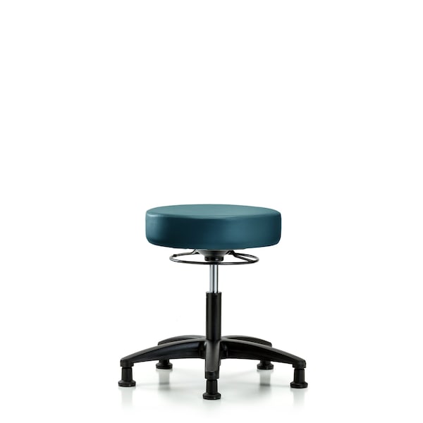 Vinyl Stool, Desk, Glides, Royal