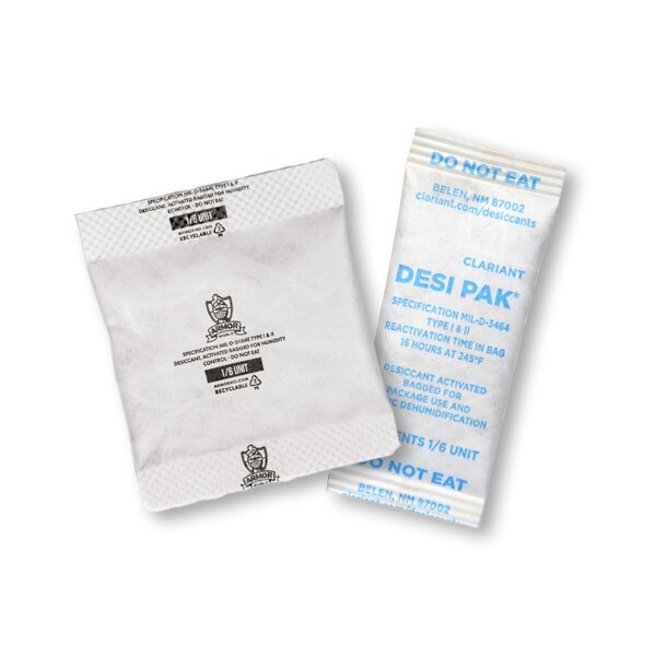 Desiccant, 2-1/2in. L, 1in W, 1/6 oz, PK1200
