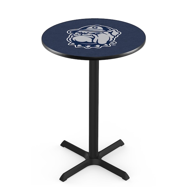 42" Blk Wrinkle Georgetown Pub Table, 36" dia. Top