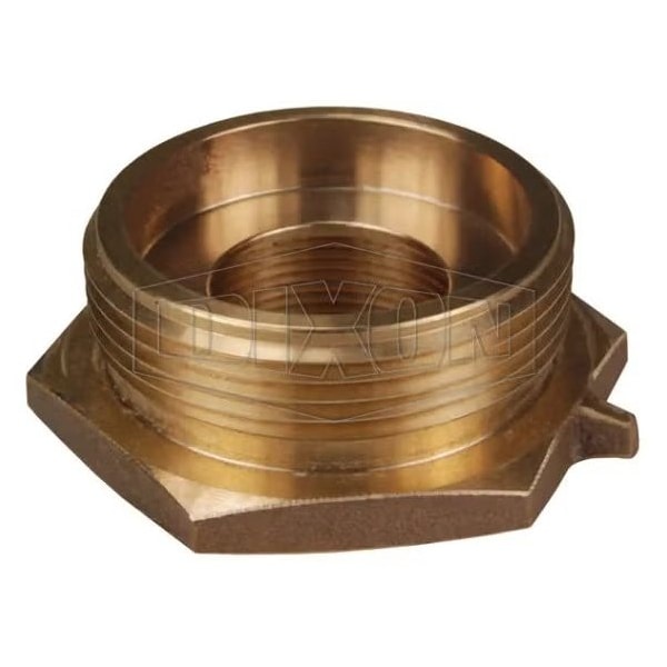 The Right Connection Domestic Hex Nipple, 2-1/2 in, FNPT x MNST, Cast Brass, Domestic