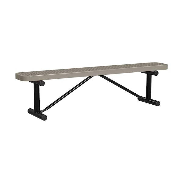 Portable, Bench w/o Back, 6ft., Beige