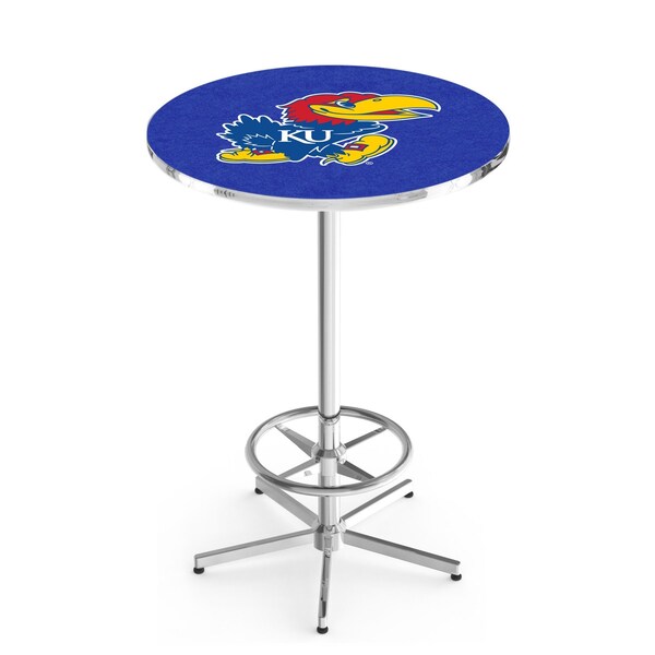 42" Chrome Kansas Pub Table, 36" dia. Top