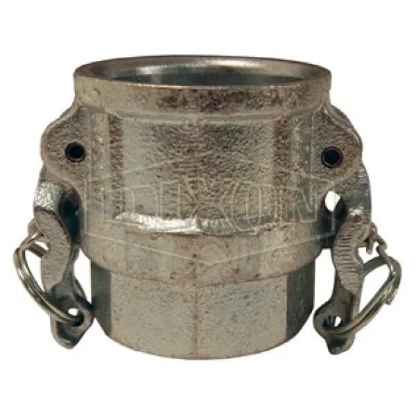 Boss-Lock Type D Cam and Groove Coupler, 4 in Nominal, Female Coupler x FNPT End Style, Malleable I