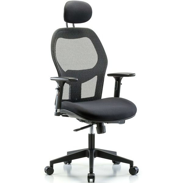 Executive Mesh Chair, Headrest, 3DACast