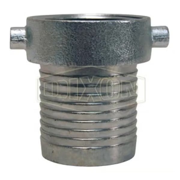 King Short Shank Suction Coupling with Plated Iron Nut, 1-1/4 in Nominal, Female NPSM End Style, Do