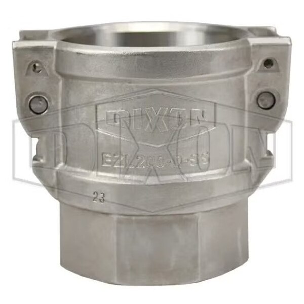EZLink Type D Armless Cam and Groove Coupler with Buna-N Gasket, 2 in Nominal, Coupler x FNPT End S