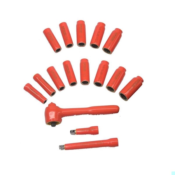3/8 SqDr 19MM 6Pt Skt Set