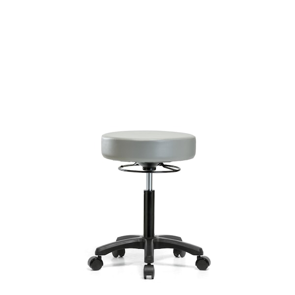 Med Bench Mini-Stool, Vinyl, Casters, Dov