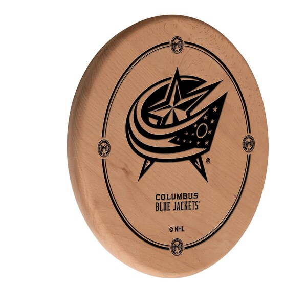 Columbus Blue Jackets 13" Laser Engraved Solid Wood Sign