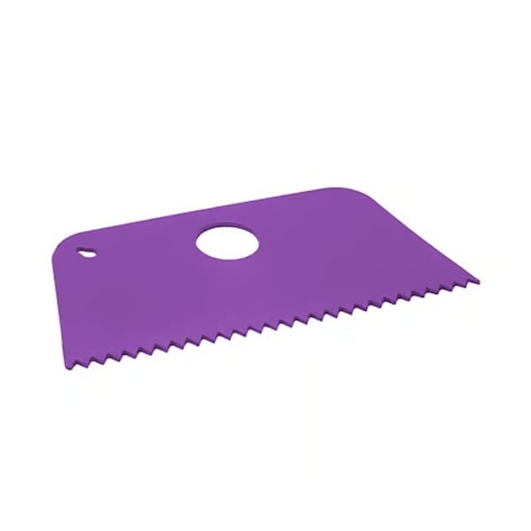 Detectable Scraper - Large Flexi Serrated Edge Purple