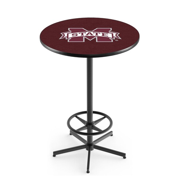 42" Black Mississippi State Pub Table