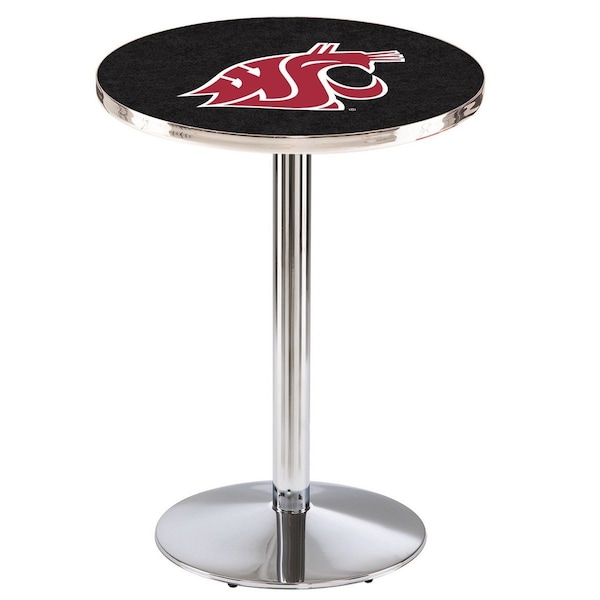 42" Chrome Washington State Pub Table, 36" dia. Top