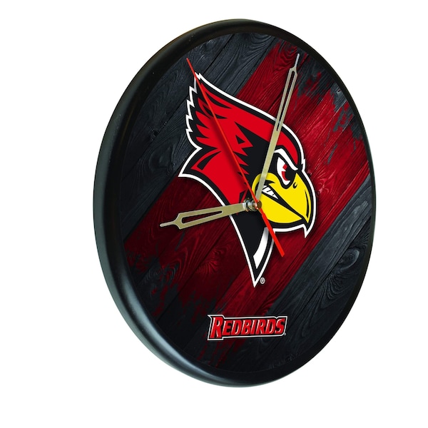 Illinois State University 13" Solid Wood Clock