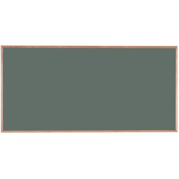 Porcelain on Steel Chalkboard  Solid Oak Wood Frame 48"x96" Slate