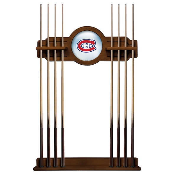 Montreal Canadiens Cue Rack in Chardonnay Finish