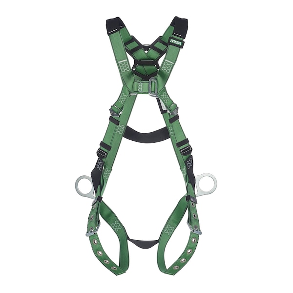 V-Form Harness, Extra Large, Back & Hip D-Rings; Tongue Buckle Leg Straps