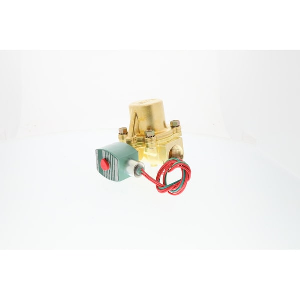 Solenoid Valve, Normally Closed, 1 in Pipe Size, Brass