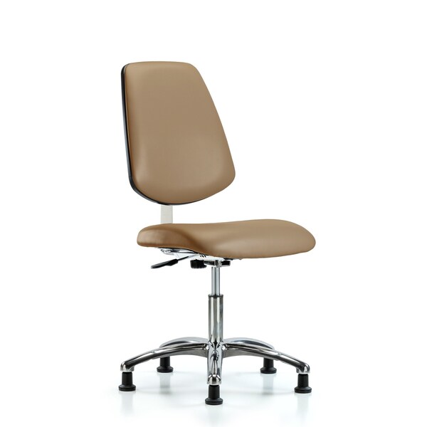 Clean Room Chair 18" to 23" Height, Vinyl, Taupe