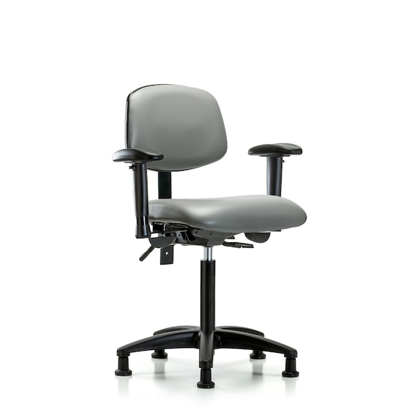 Vinyl Chair, Vinyl, Adjustable Arms
