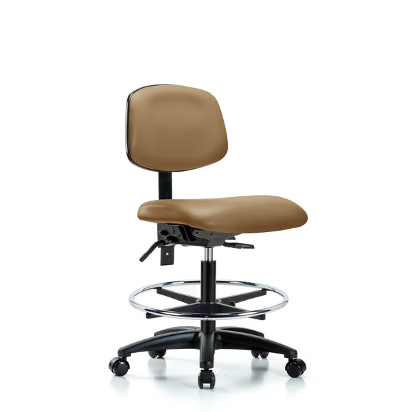 Chair, Vin, Med Bench, Tilt CF Cast, Taupe, No Arms, 22" to 29" Height, Taupe