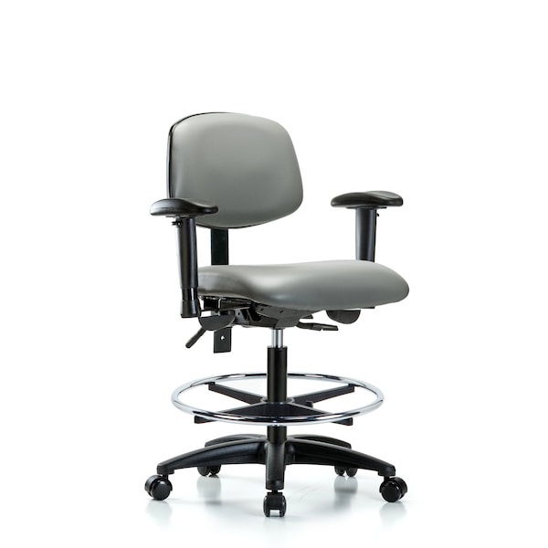 Vinyl Chair, Vinyl, Adjustable Arms