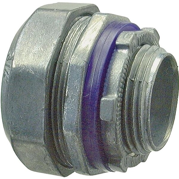 Conduit Fitting Connector, Compression, Die Cast Zinc