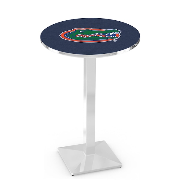 42" Chrome Florida Pub Table, 36" dia. Top